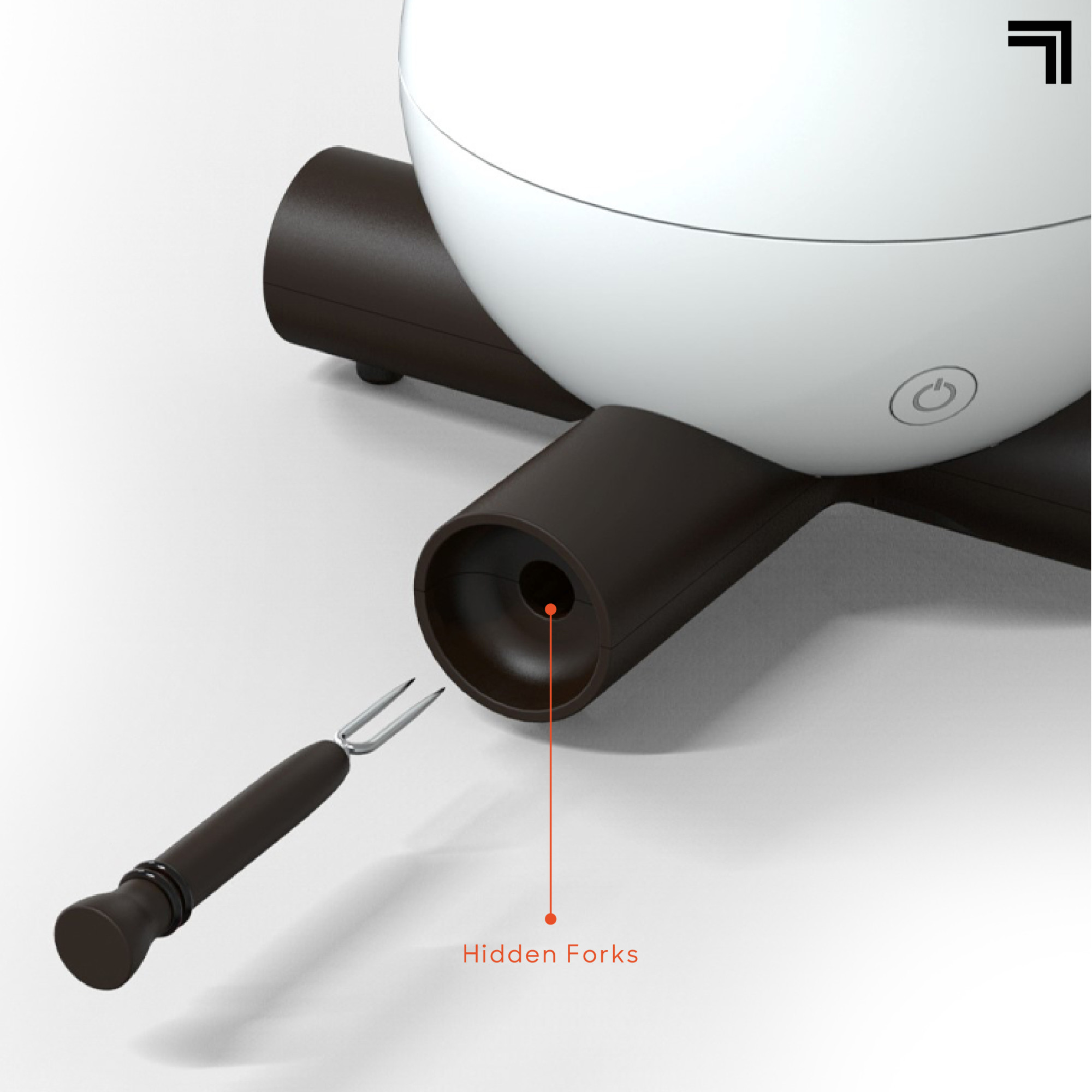Sharper Image® Flameless Marshmallow S'mores Maker, Includes Four Forks and Easy Cleaning Parts