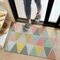 thumbnail image 2 of Multi Color Triangle Checkered Pattern Door Rugs,Washable Non Slip Door Mats Indoor,Decorative Door Mats,Entry Mat Indoor for Entrance,Bedroom,Kitchen,Bathroom,20"x32", 2 of 6
