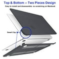 thumbnail image 3 of HOMEYA for MacBook Air 15 inch Case 2025 2024 2023 Release M4 A3241 M3 A3114 M2 A2941 Liquid Retina Display, Plastic Hard Shell Case + Keyboard Cover + Screen Protector, Black, 3 of 11