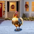thumbnail image 5 of Christmas Chicken Yard Plug Decoration Outdoor Farm Animal Garden Stake,Festive Holiday Lawn Christmas Decor for Front Yard Garden Path,Seasonal Outdoor Ornament for Winter Display, 5 of 5