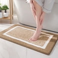 thumbnail image 1 of Alfombras de baño Color&Geometry G Brown, absorbentes, antideslizantes, 20 x 29 cm, 1 of 8