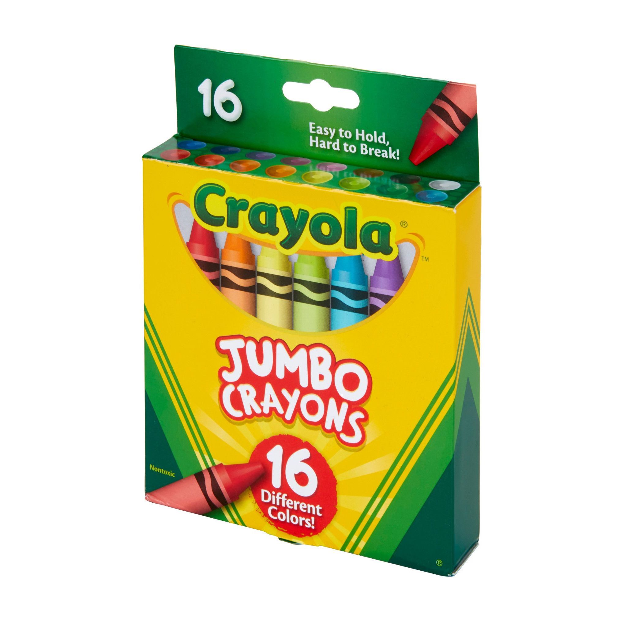 Crayones jumbo Crayola, 16 colores surtidos, útiles escolares y de manualidades 4