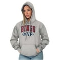 thumbnail image 3 of Funny Bingo Grandma Grandmother Gigi Unisex Plus Fleece Graphic Hoodie Brisco Brands 2X, 3 of 5