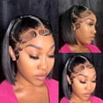 thumbnail image 2 of Bob Peluca de Encaje Frontal para el Cabello, 2 of 10