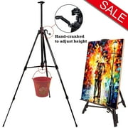 Adjustable Aluminum Drawing Easel Painting Stand for outdoor drawing,displaying,poster with Portable Bag Black