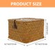 thumbnail image 2 of Cesta de regalo tejida, caja de almacenamiento de artículos diversos de escritorio, contenedor de caja de dulces de regalo de boda FRCOLOR HaoMX16288436, 2 of 6