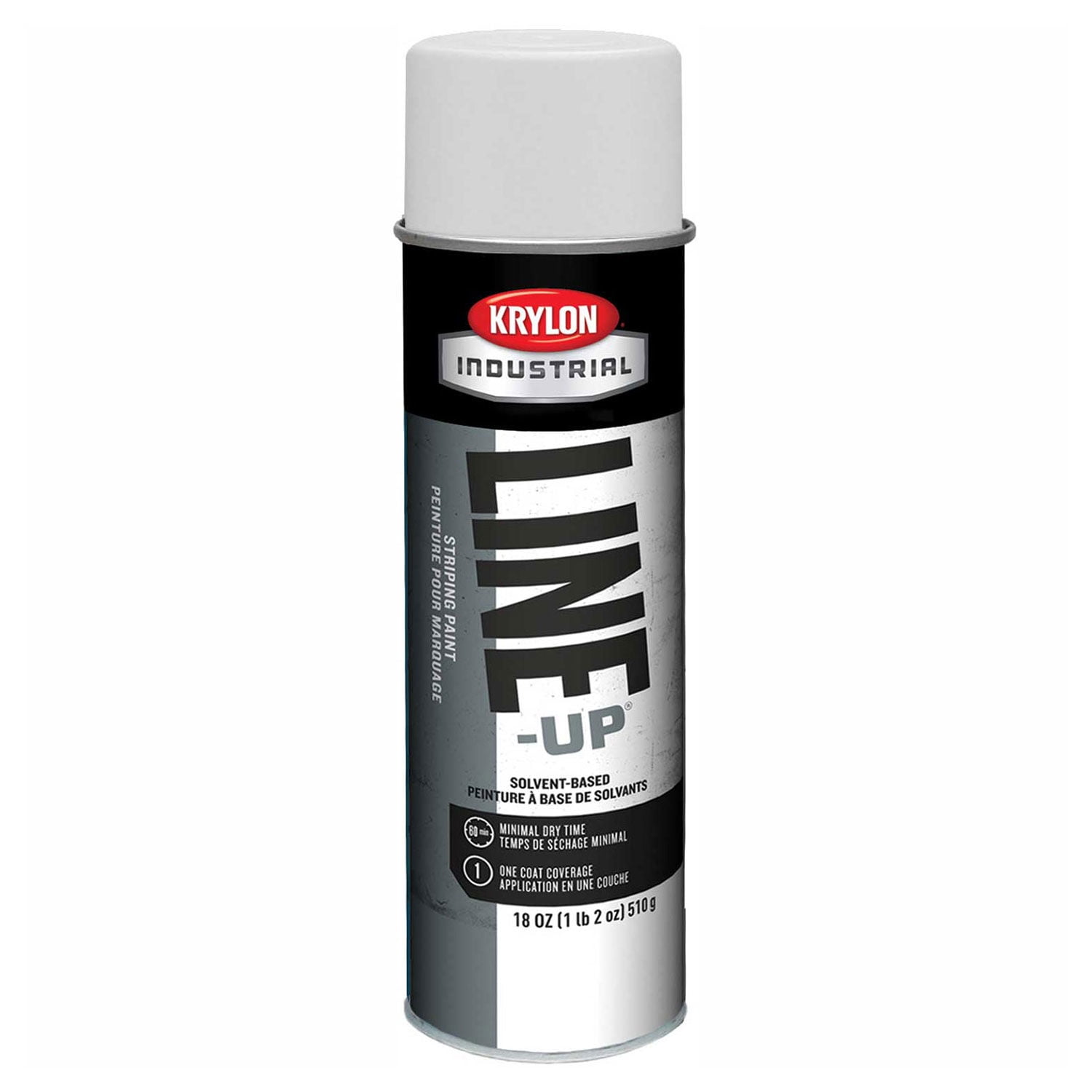 KRYLON K08300 Krylon Industrial Line-Up Sb Pavement Striping Paint Highway White, Lot of 36