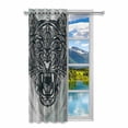 thumbnail image 2 of MKHERT Tiger Blackout Window Curtain Drapes Bedroom Living Room Kitchen Curtains 52x84 inch, 2 of 2