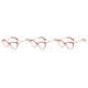 thumbnail image 5 of Qarigey 1 par de gafas de mujer, reemplazo Universal HD, protección solar inastillable, gafas de moda, adorno rojo Type1 NO1, 5 of 6