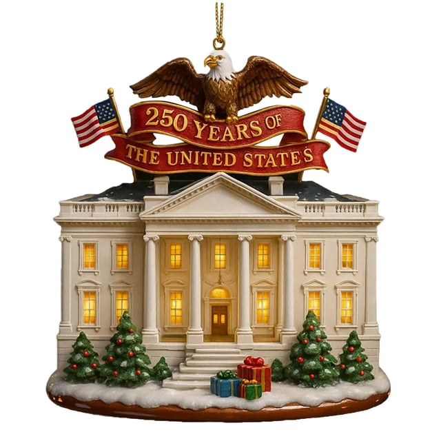Hangs Ornament for Home Celebrating 250th Anniversary with Acrylic and Durable Polyester Backing