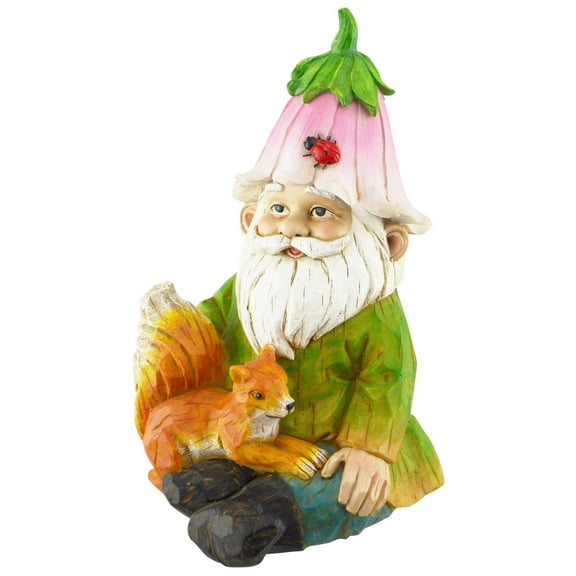 Red Carpet Studios Statuary Gnome with Squirrel