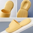 thumbnail image 3 of Bathroom Slippers Solid Color: Simple Thick Sole Household Sandals Shower Slides, 3 of 7