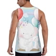thumbnail image 6 of Rocae Cute Elephant for Men's Workout Tank Top Men's Running Tank Top Dry Fit Athletic Workout Tank TopsMedium, 6 of 9