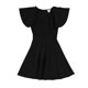 thumbnail image 1 of Vestido ajustado y acampanado de crepé bar III para mujer negro mediano, 1 of 2