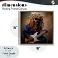 thumbnail image 3 of Musician Canine Clark Brown Framed Floater Canvas Wall Art, design by Sean Parnell, 3 of 10