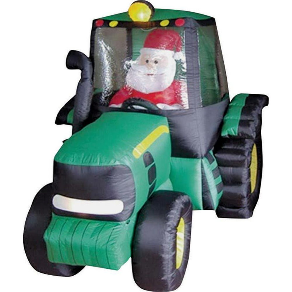 INFLATABLE 6FT TRACTOR SANTA