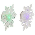 thumbnail image 3 of Northlight LED Lighted Icy Crystal Snowflake Christmas Window Decorations - 5.5" - Set of 2, 3 of 5