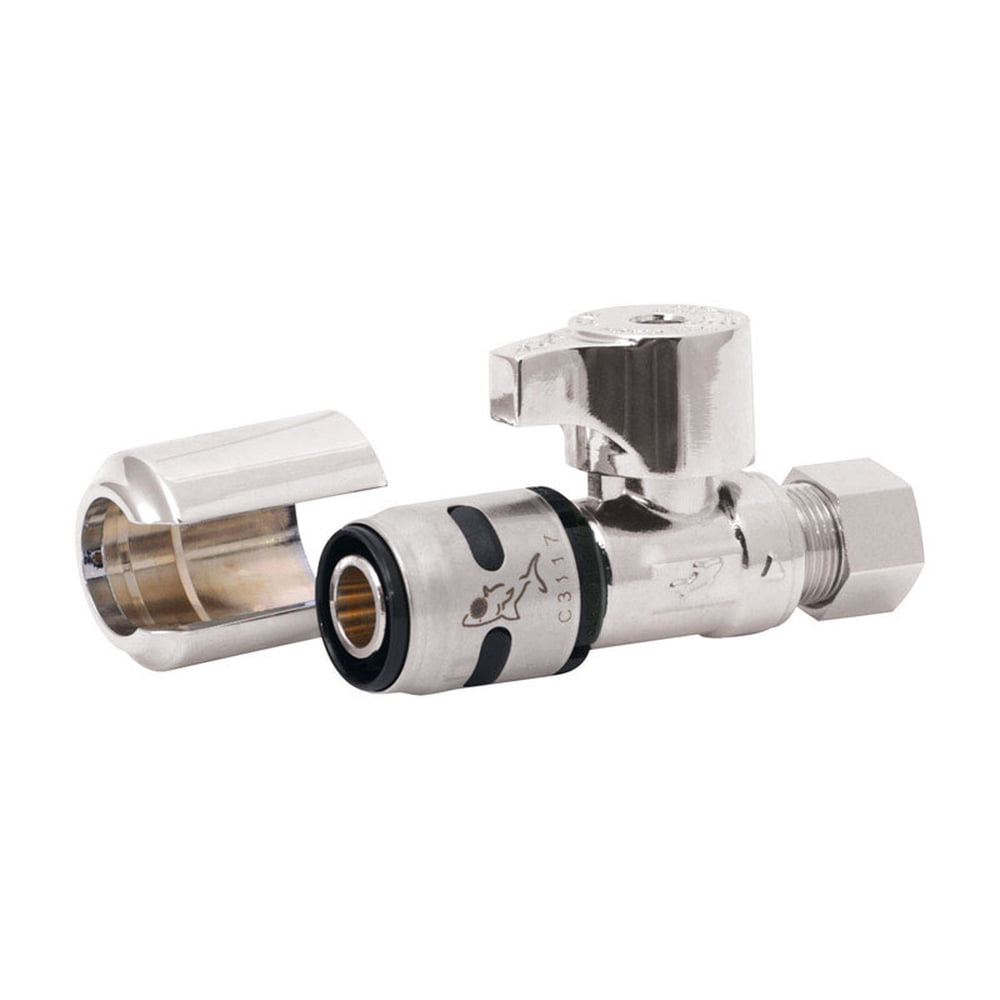 SharkBite EvoPEX 1 2 In Push X 3 8 In Dia Compression Brass Straight