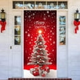 thumbnail image 3 of Holiday Decorative Tapestry Door Sign for Parties - Cow and Snowman Theme Door Curtain for Home and Festive Events, 3 of 5