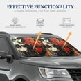 thumbnail image 3 of KLL Abstract Skull Guitar Art Windshield Sun Shade 2-Piece Foldable Car Front Window Sunshade for Most Sedans SUV Truck- Large, 3 of 5