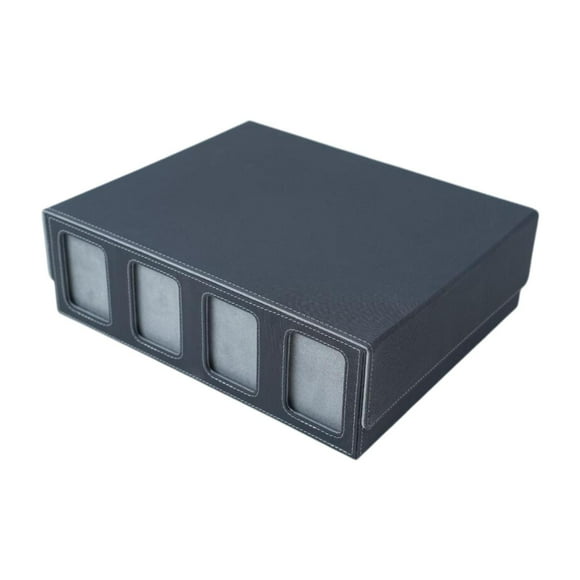 Almencla Card Deck Box Baseball Card TCG for 2400+ Cards Trading Cards Case Deck Case Black Color Grey
