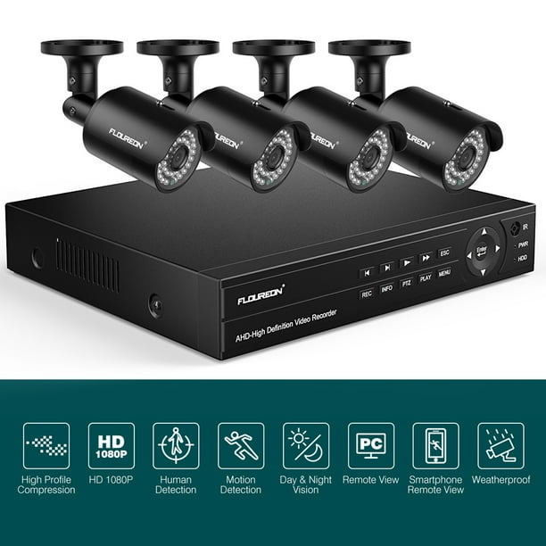 FLOUREON Home Surveillance System, 8CH 1080P Security Camera System