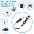 thumbnail image 7 of Uxcell 1M USB Cable with ON/Off Switch, 2 Pcs USB Male to Type-C Male Extension Cord with Foam Double-sided Tape for LED Desk Lamp LED Strip, Black, 7 of 7
