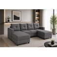 thumbnail image 1 of Sala Esquinera Modular en U El Bazar Store Luxor Lino Gris plata 160x270x160 cm 3 Piezas, 1 of 4