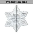 thumbnail image 3 of 3D Snowflake Silicone Mold for Epoxy Resin, Resin Ornament Molds, Christmas Ornament DIY Craft Mold, Multi-Shape Snowflake Pendant Mould, Ideal for Making Xmas Tree Decor, DIY Resin Art Projects, 3 of 4