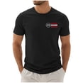 thumbnail image 3 of Ramiter Men's America 250Th Anniversary Printed T-Shirt Patriotic Falg Shirts for Men(Black,L), 3 of 8