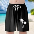 thumbnail image 2 of Gyexs Boys Swim Trunks Size 14-16 Quick Dry Beach Board Shorts Kids Floral Print Swim Trunk Swimsuit Hawaiian Beach Shorts Swim Shorts Black, 2 of 7