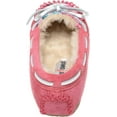 thumbnail image 2 of Minnetonka Girls Cassie Moccasin, Mermaid Hot Pink, Size 11 Little Kid, 2 of 5