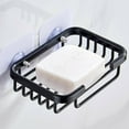 thumbnail image 4 of Metal Strong Suction Soap Dish Holder Bathroom Shower Bath Net Drain Case Tray, 4 of 9