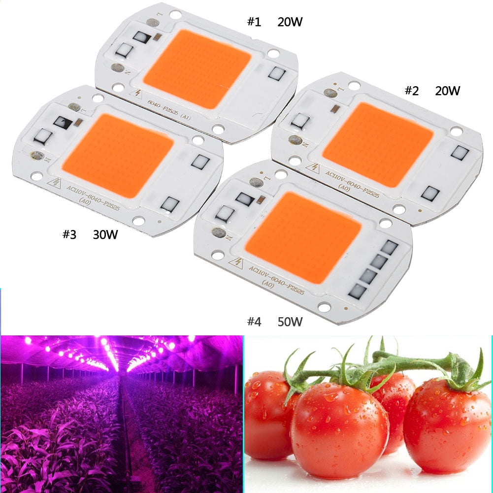 LED COB chip 10W 20W 30W 50W full spectrum plant grow lights lamp bulb 110V 240V 