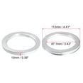 thumbnail image 5 of Unique Bargains 4pcs OD 112mm to ID 87.1mm Aluminium Alloy Car Hub Centric Rings Wheel Bore Center Spacer, 5 of 7