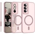 thumbnail image 1 of SHILIU-Samsung Galaxy S23 FE Case with MagSafe, Phone Case Samsung Galaxy S23 FE Magnetic Slim Thin Translucent Matte Back Shockproof Anti-Yellow Protective Cover Case for Samsung S23 FE Pink, 1 of 4