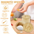 thumbnail image 4 of Salt and Pepper Bowl with Magnetic Lid Bamboo Salt and Pepper Box with Spoons Practical Salt and Spice Container Compact Seasoning Container for Salt Pepper Spice Sugar, 4 of 10