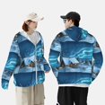 thumbnail image 6 of Sigee Mountain Cottage In Snow Print UPF50+ Men's Sun Protection Hoodie Shirt SPF UV Shirt Long Sleeve Fishing Outdoor Lightweight, S-3XL, 6 of 9