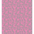 thumbnail image 3 of Ambesonne Floral Duvet Cover Sets, Big Grey Flowers Petals, 2-Twin, Pink and Grey, 3 of 4