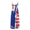 thumbnail image 4 of BangWanChi Plus Size Summer Dresses Women's Summer Print Casual Loose Sleevless V-Neck Dress, 4 of 5