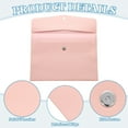 thumbnail image 3 of Uxcell PU Soft Leather A4 File Folder, Document Holder Waterproof Envelope Folder Case with Snap Closure Pink, 3 of 7