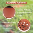 thumbnail image 4 of Macetas de plástico con orificios de drenaje, contenedor para plantas de semillero para suculentas, esquejes, plántulas (marrón), 4 of 5