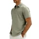 thumbnail image 4 of Casual de Manga Corta de los Hombres Medio Botón Solapa Blusa Superior, Tela de Poliéster Transpirable para Todo el Uso de Temporada, 4 of 7