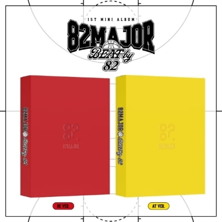 82Major - Beat By 82 - Random Cover - incl. 84pg Photobook, Trading Card, ID Card, 2 Photocards, 2 Logo Stickers, 2 Standing Dolls, Sticker Board & Sticker   Folded Poster - Music & Performance - CD