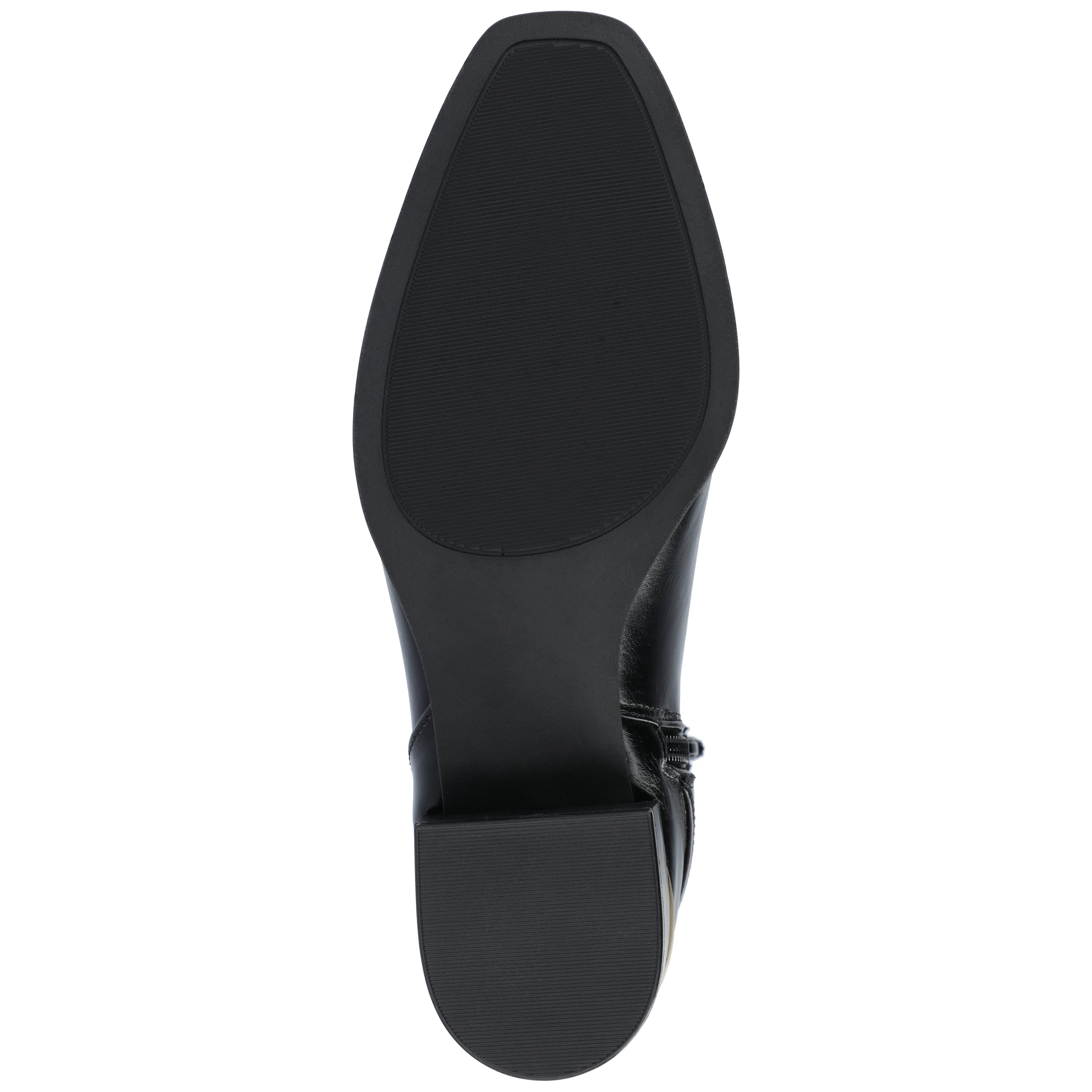 Journee Womens Elley Stacked Block Heel Square Toe Booties