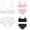 Mixed color 3PCS-B, variant on LYMAYTER Girls Breathable Wirefree Training Bras Teen Girls Adjustable Strap Seamless Bralette Panty