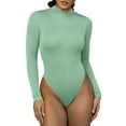 thumbnail image 2 of Baqcunre Bodysuits for Women Women's Autumn And Winter Bottoms Long Sleeved Zipper Bodysuit Shapewear Bodysuit Bodysuits for Women Tummy Control, 2 of 5