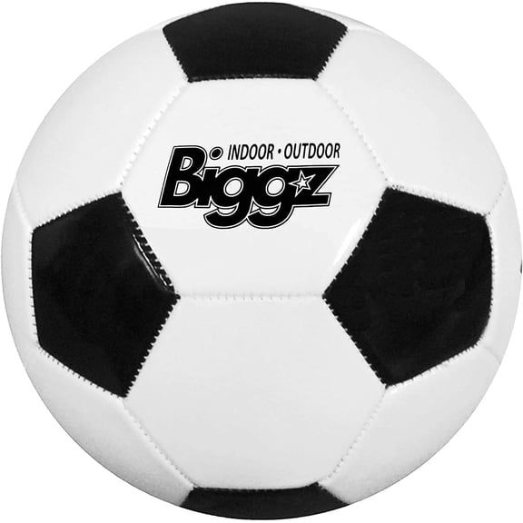 Biggz Premium Classic Soccer Balls - Size 5 with Pump