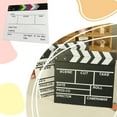thumbnail image 2 of fastboy Director Film Clapboard Action Scene Clapper Board Wooden Movie Film Clap Slate, L, Colorful, 2 of 6