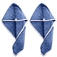 thumbnail image 1 of Paquete de 2 toallas para el cabello para mujeres, gorro de toalla para la cabeza, toalla turbante para cabello largo y rizado antiencrespamiento, 1 of 5